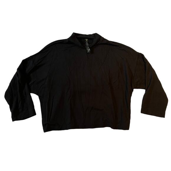 Core10 Core 10 Women's Cropped Black Size Medium Long Sleeve Athletic Top - Picture 1 of 5